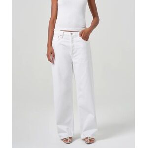Agolde low slung baggy jean size 26 white